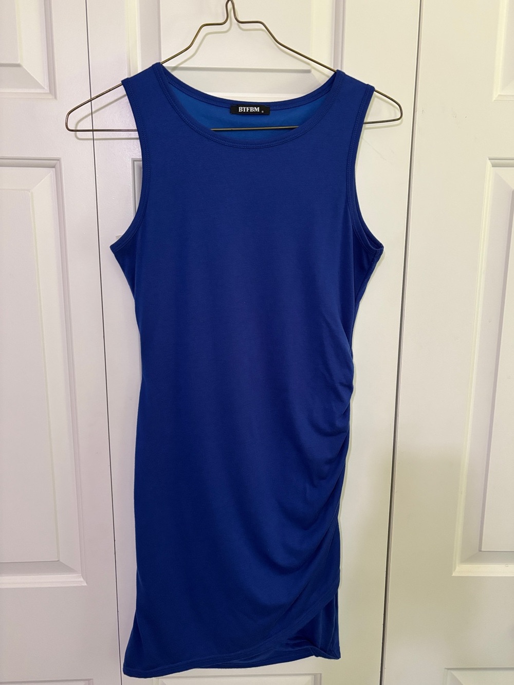 BTFBM Sleeveless Dress in Royal Blue